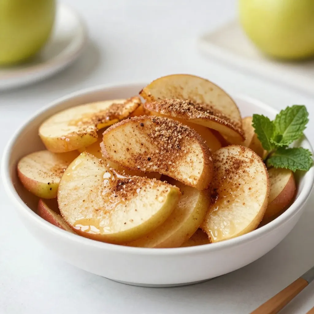 Cinnamon Sugar Apple Chips Tasty and Simple Snack