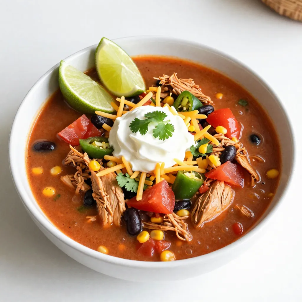 Slow Cooker Chicken Taco Soup Flavorful and Simple Meal