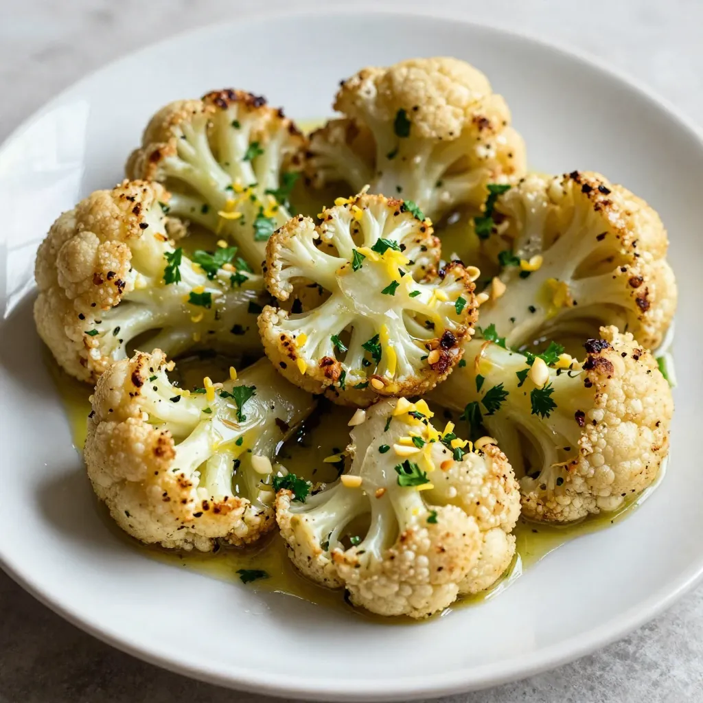 Garlic Herb Roasted Cauliflower Flavorful Side Dish