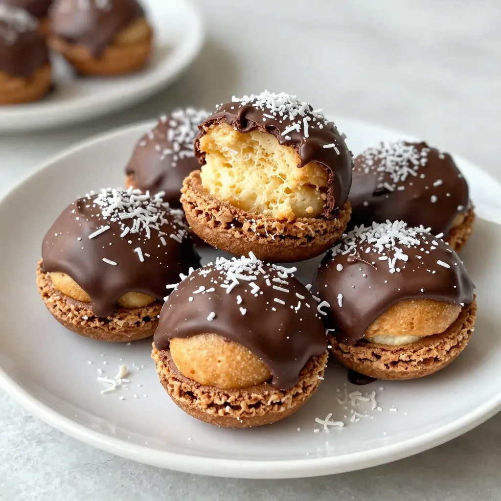 Chocolate Dipped Coconut Macaroons Delightful Treat