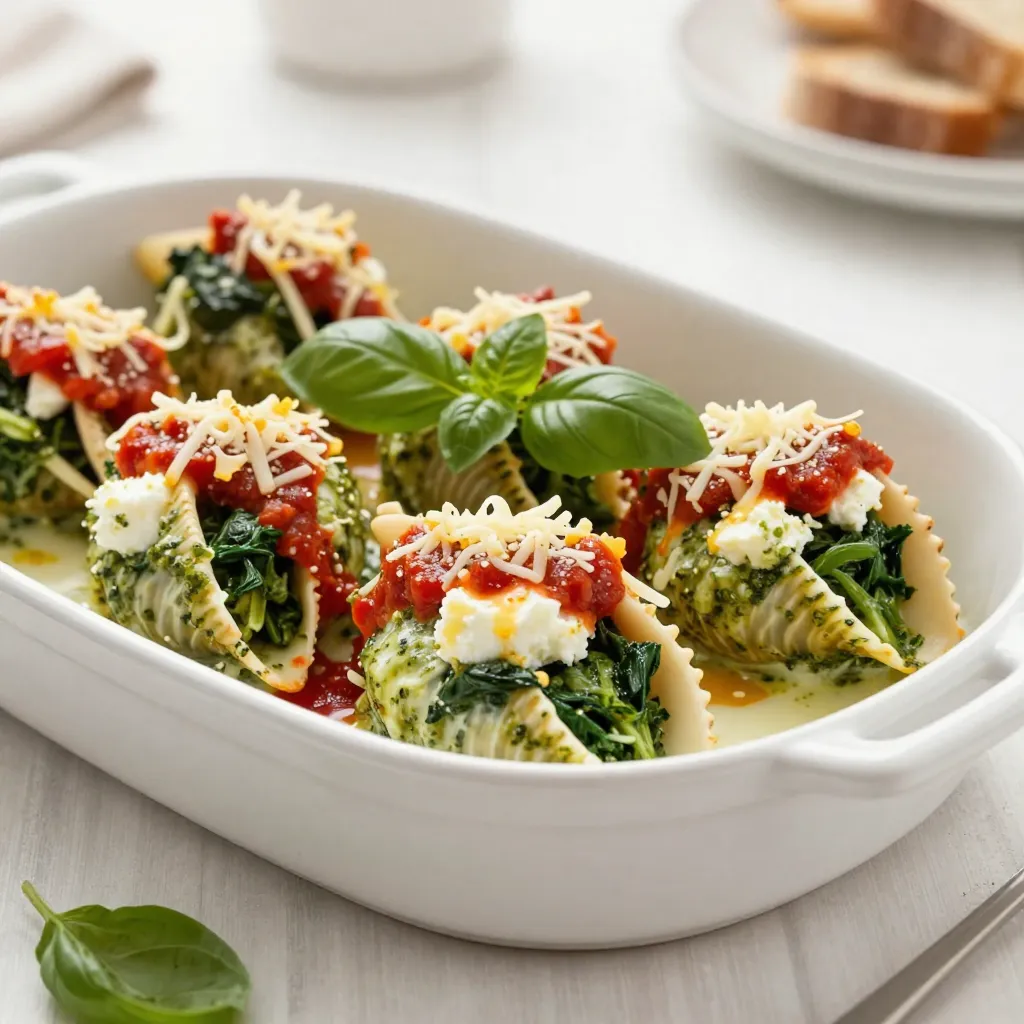Pesto Spinach Stuffed Shells Healthy and Flavorful Meal