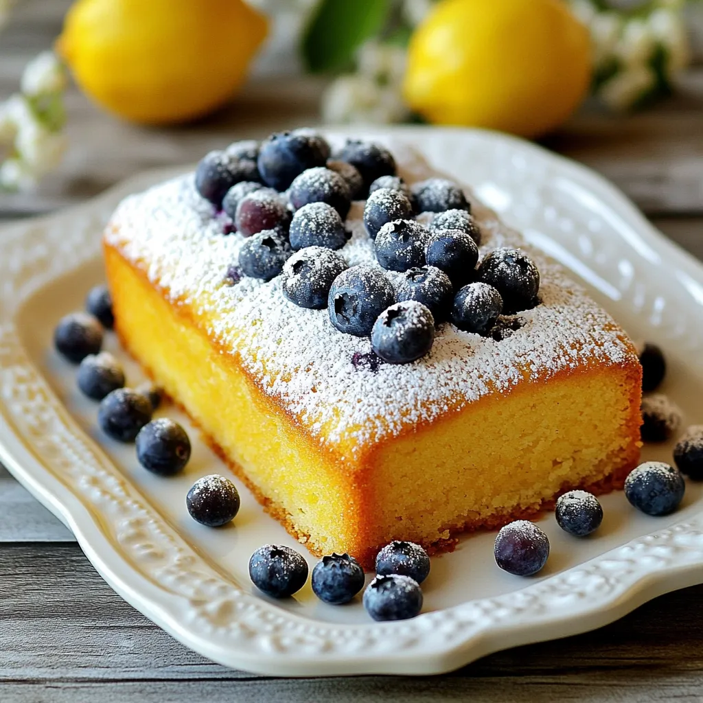 Zesty Lemon Blueberry Pound Cake Fresh and Flavorful