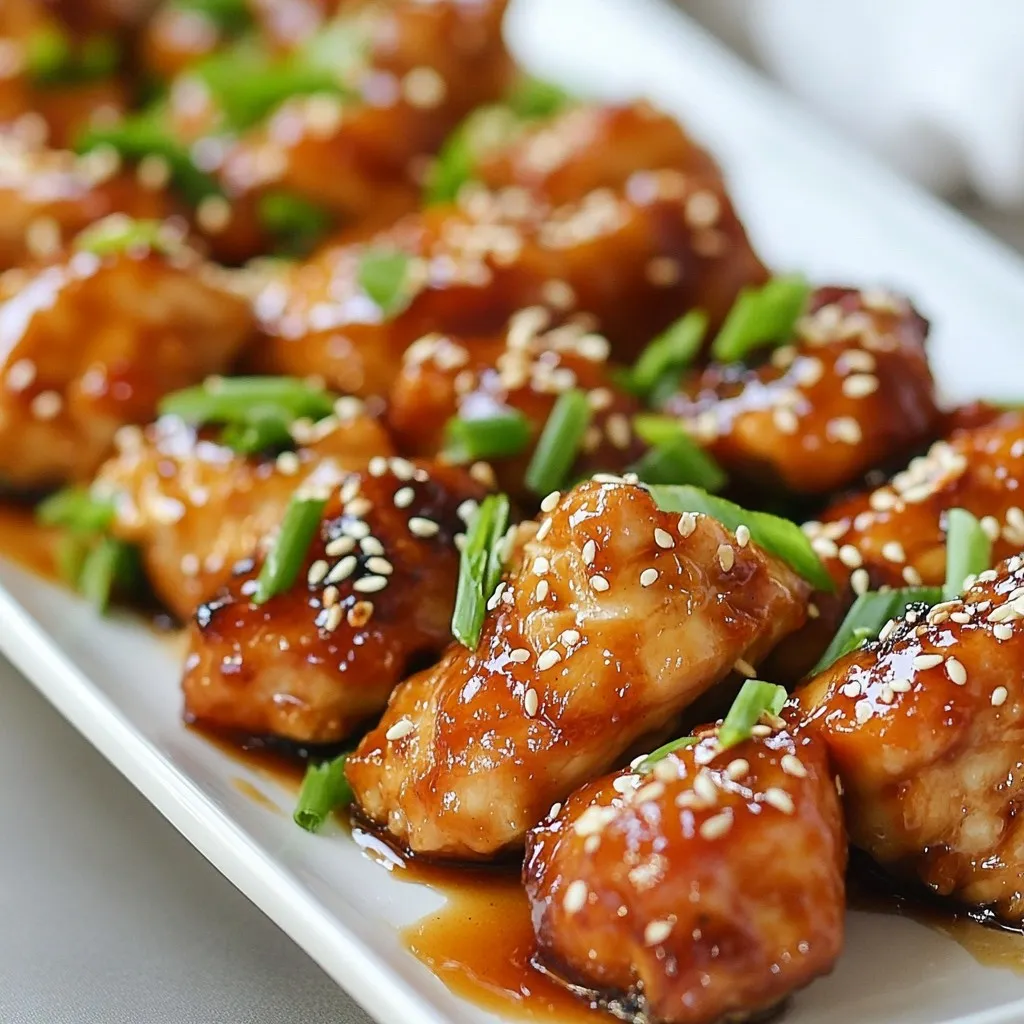 Honey Garlic Chicken Bites Flavorful and Simple Treat