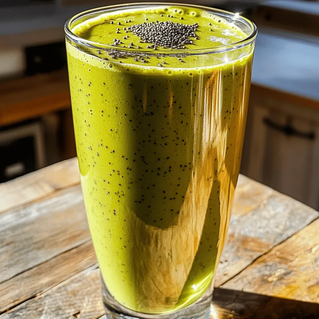 Honey Matcha Protein Shake Energizing and Nutritious