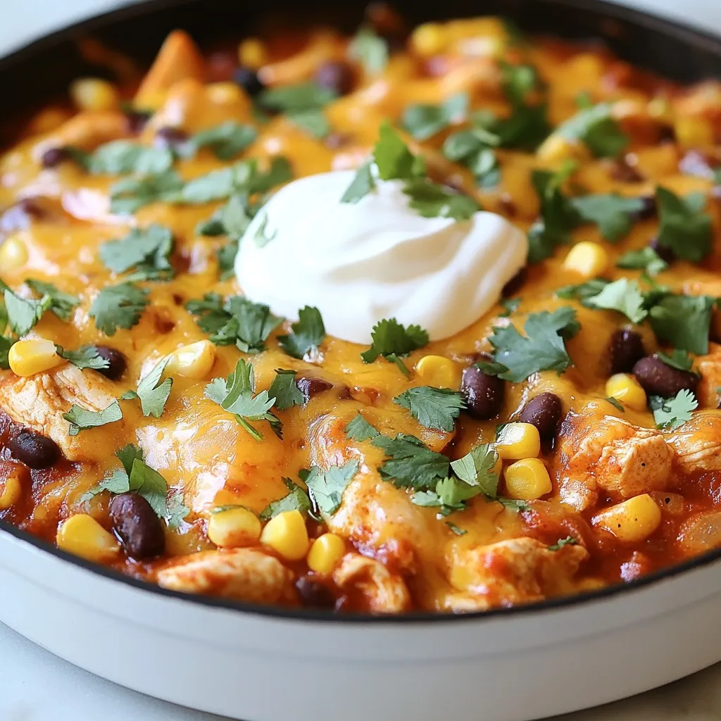 Cheesy Chicken Enchilada Skillet Flavorful Family Meal