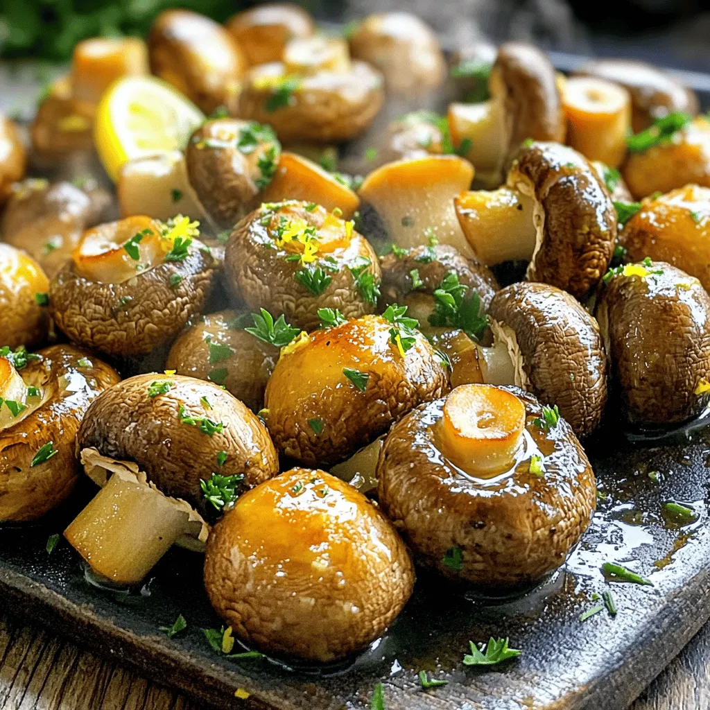 Garlic Butter Roasted Mushrooms Savory and Simple Dish