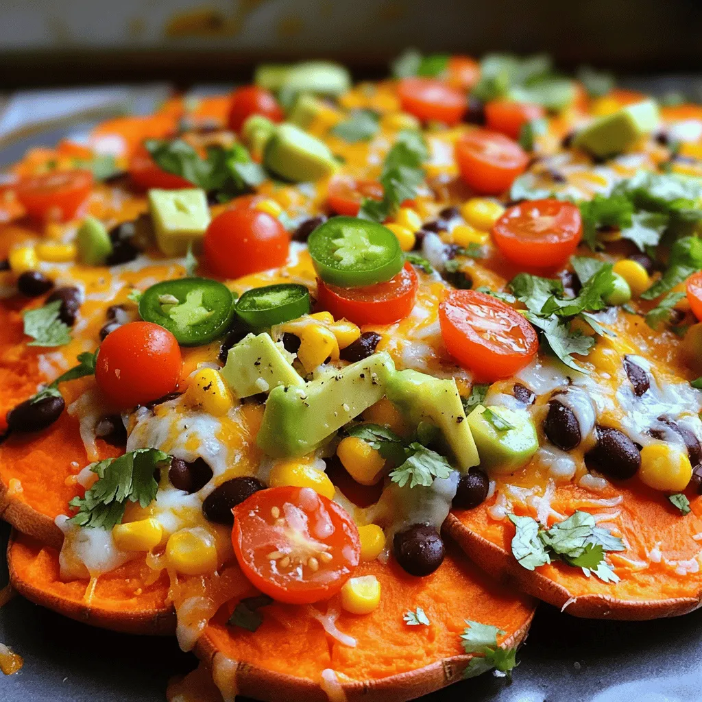 Loaded Sweet Potato Nachos Flavor-Packed Delight