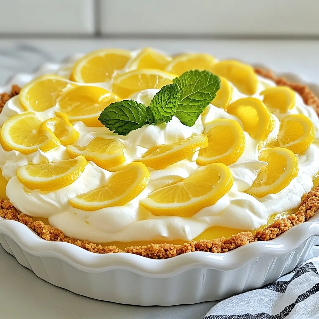 No-Bake Lemon Icebox Pie Fresh and Flavorful Dessert