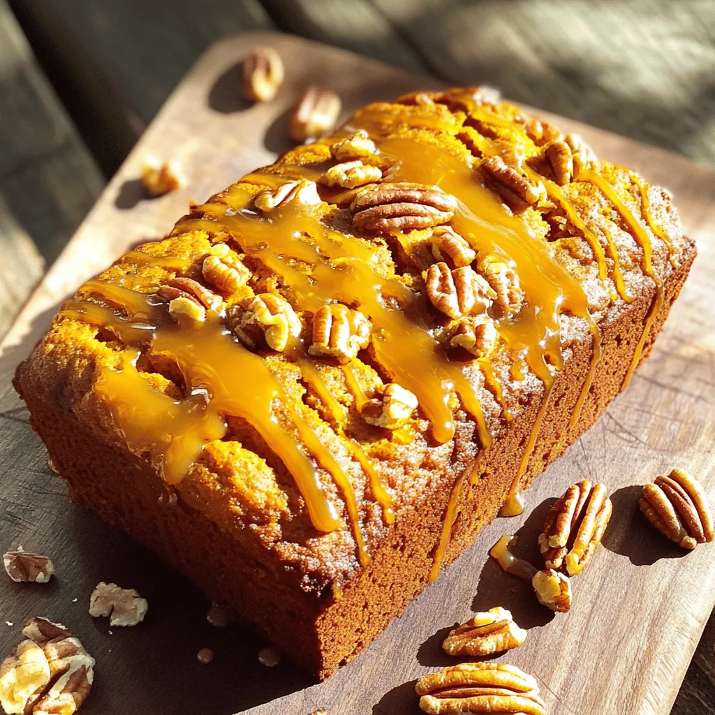 Caramel Pecan Pumpkin Bread Irresistible Fall Treat
