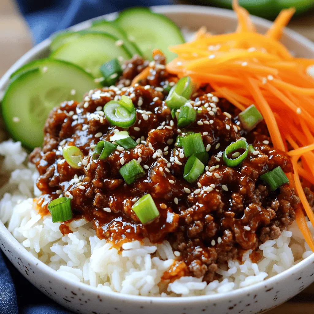 Spicy Korean Beef Bowls Bold and Flavorful Meal