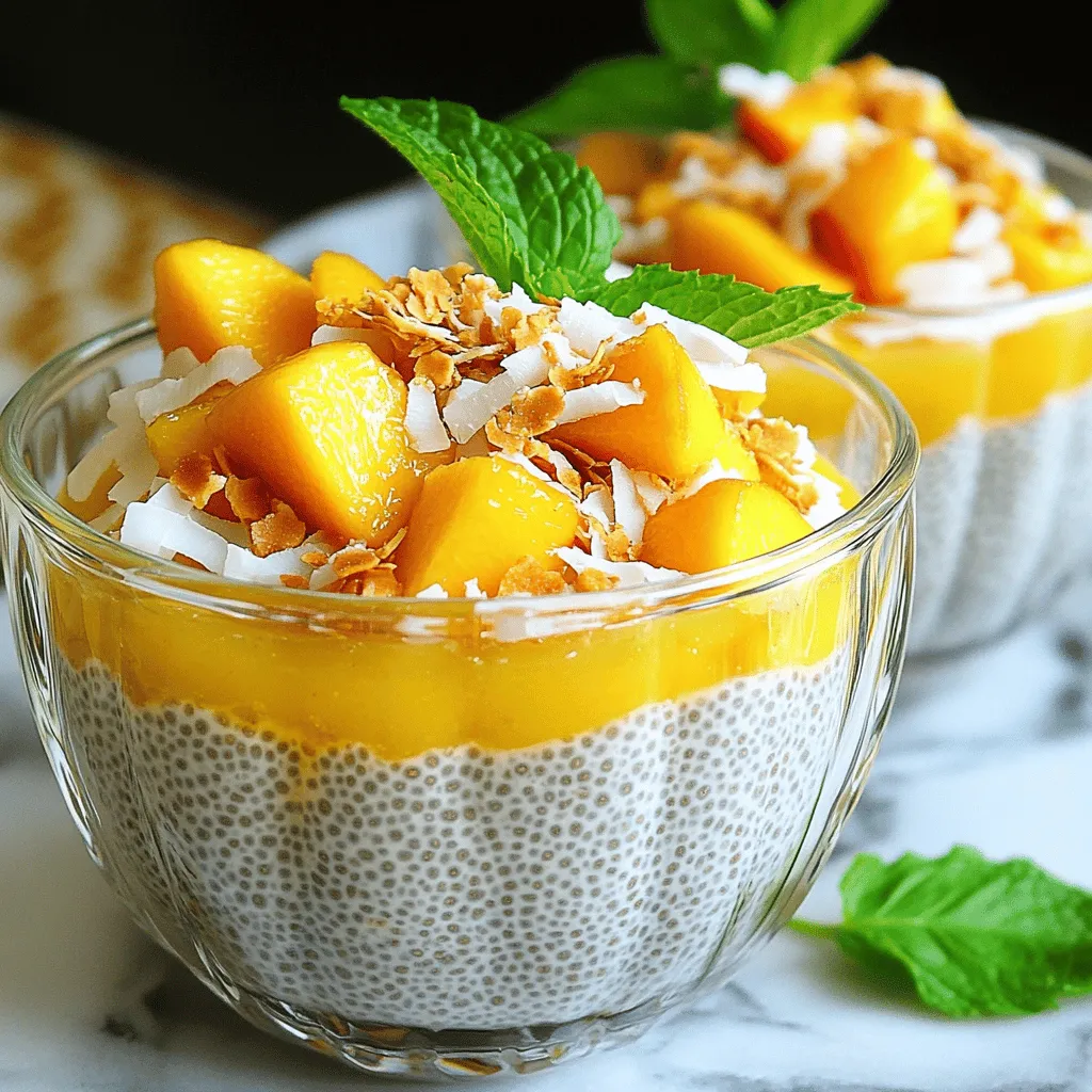 Peach and Coconut Chia Pudding Delight Recipe
