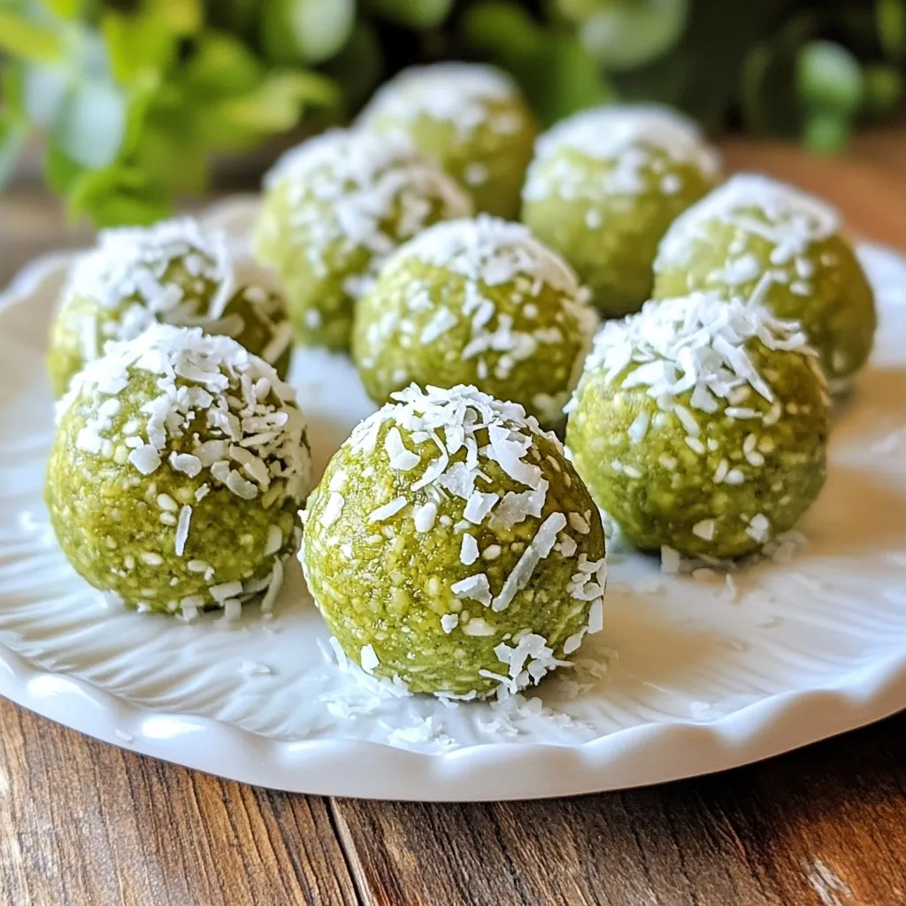 Matcha Coconut Energy Balls Nourishing Snack Idea