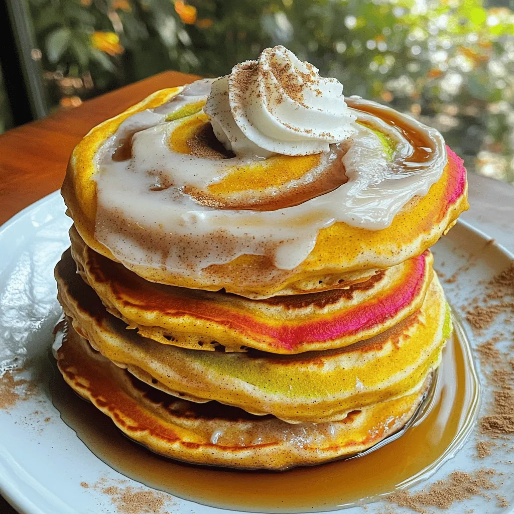Pumpkin Spice Cinnamon Roll Pancakes Tasty and Easy