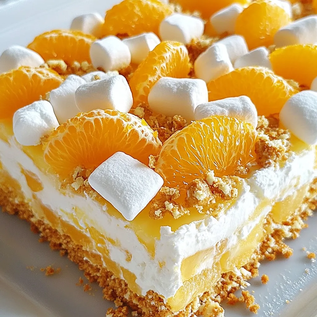Mandarin Orange Pretzel Salad Simple and Tasty Treat
