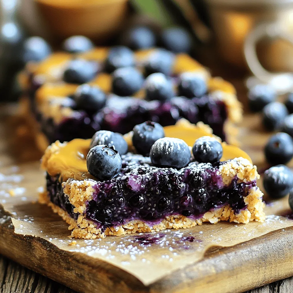 Blueberry Almond Chia Jam Bars Easy and Healthy Treat
