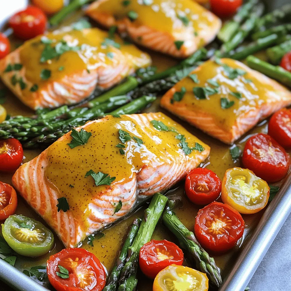 Sheet Pan Honey Mustard Salmon Flavorful and Simple