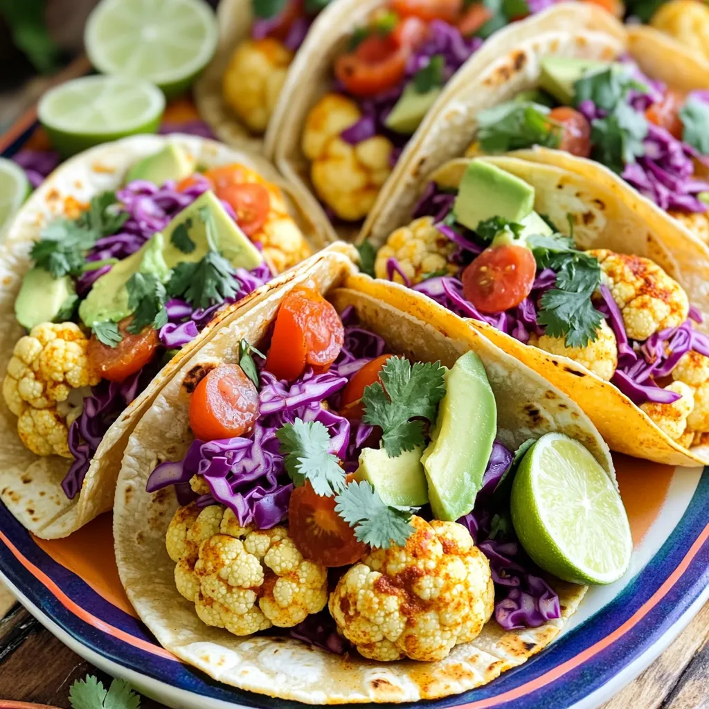 Spicy Roasted Cauliflower Tacos Simple Flavor Delight