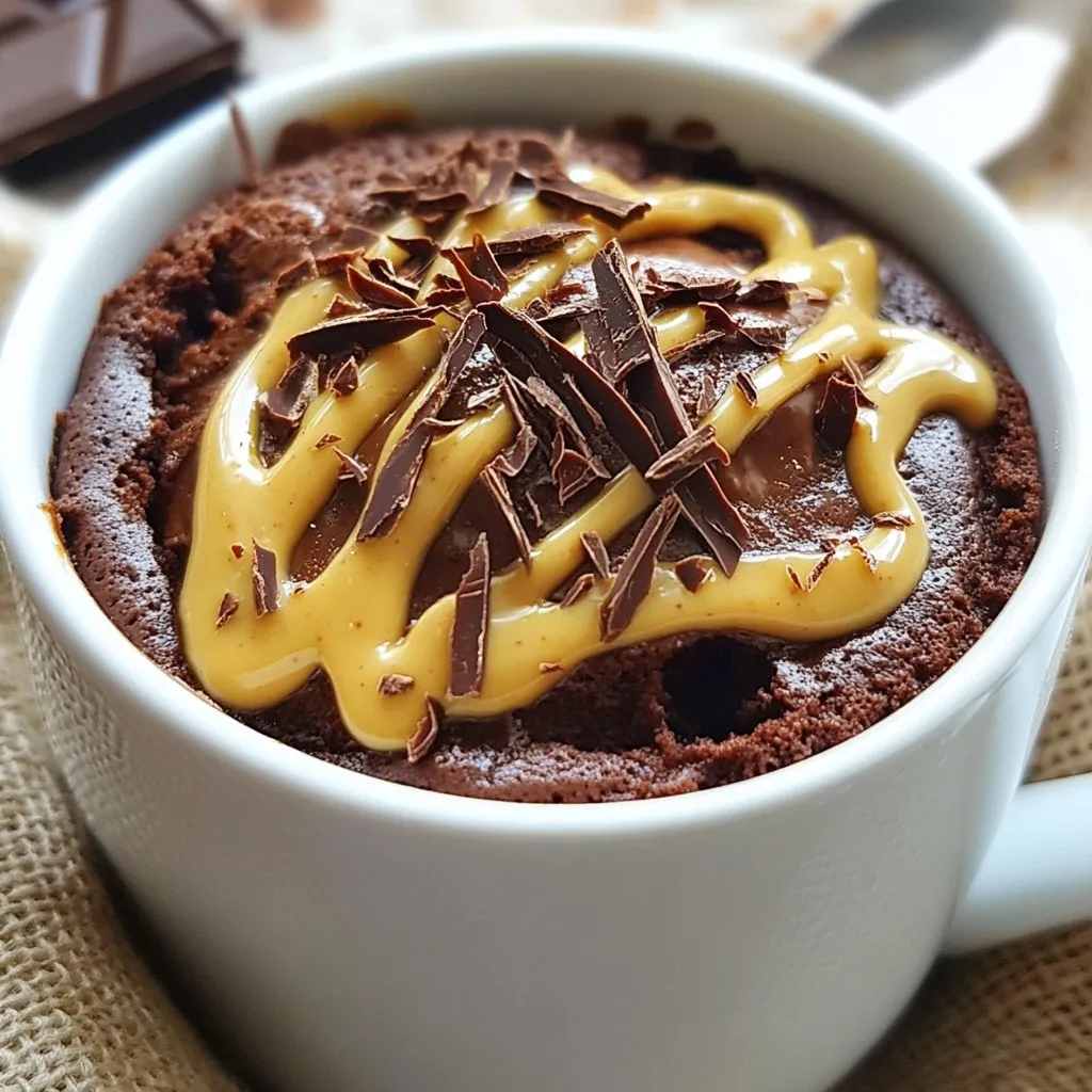 Chocolate Peanut Butter Mug Cake Simple and Quick Treat