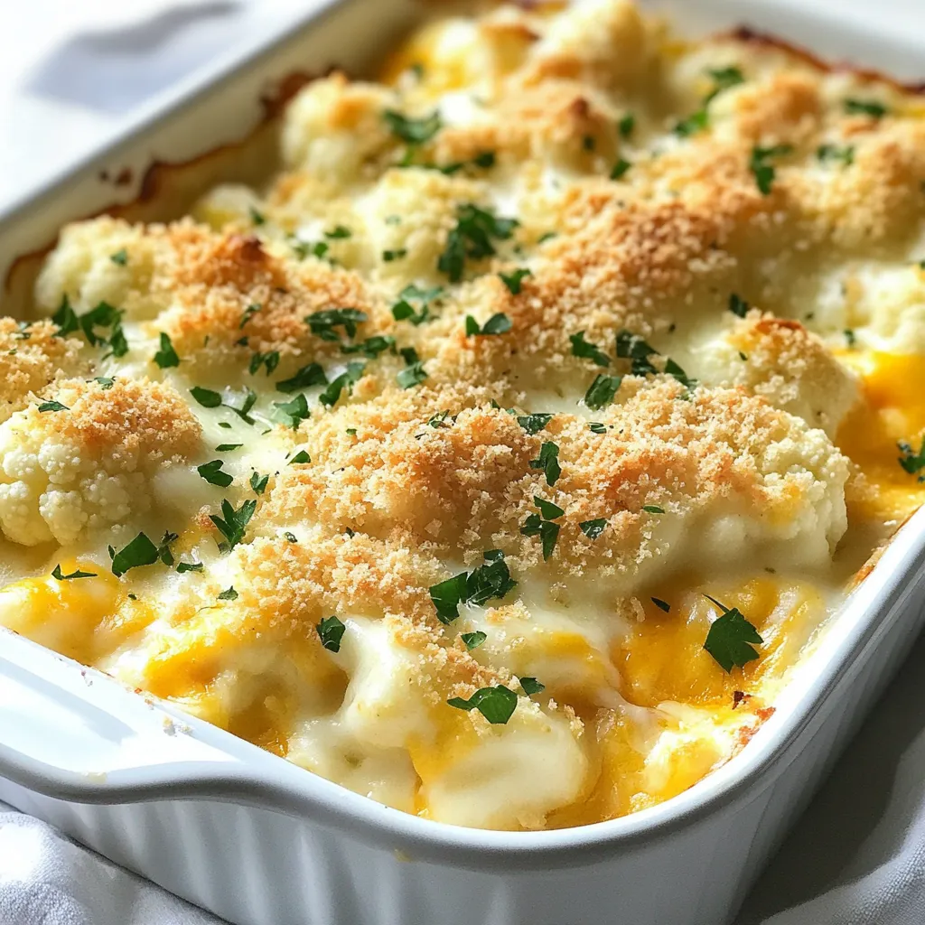 Cheesy Cauliflower Gratin Creamy and Flavorful Dish