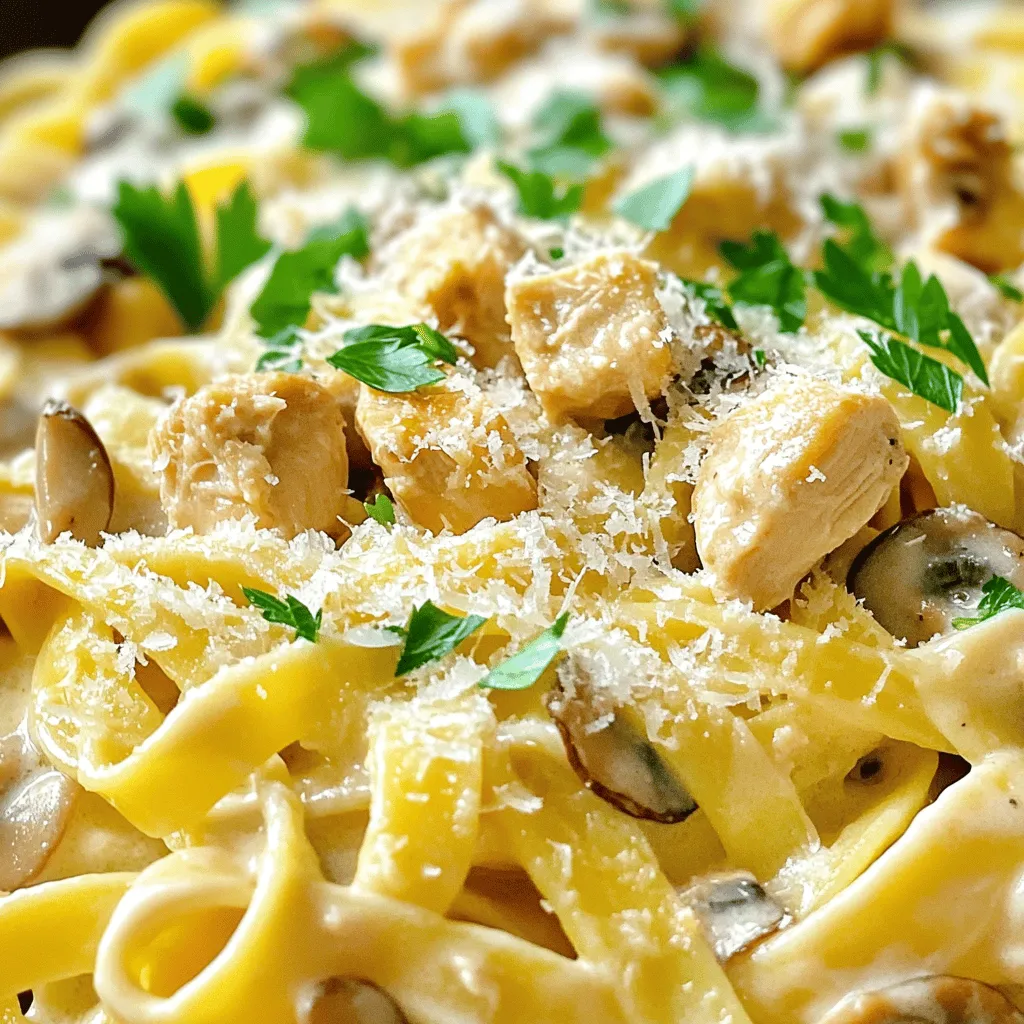 Savory Chicken and Mushroom Pasta Quick and Easy Meal