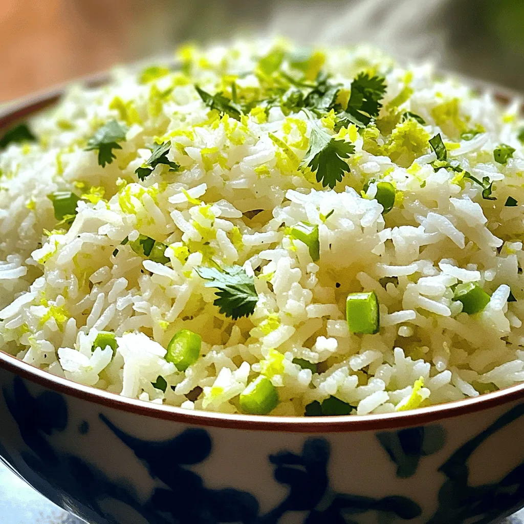 Coconut Lime Rice Flavorful and Easy Side Dish