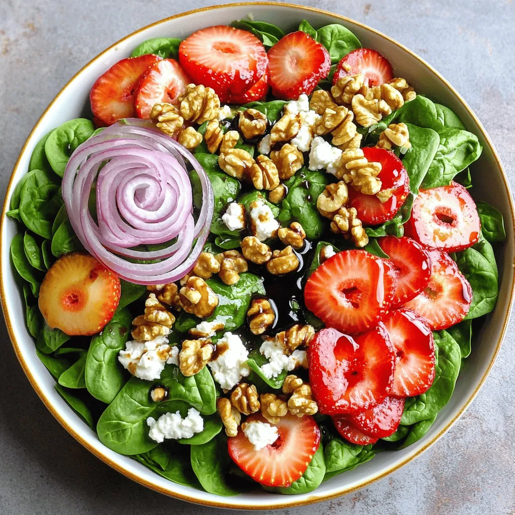38. Strawberry Spinach Salad Fresh and Flavorful Delight