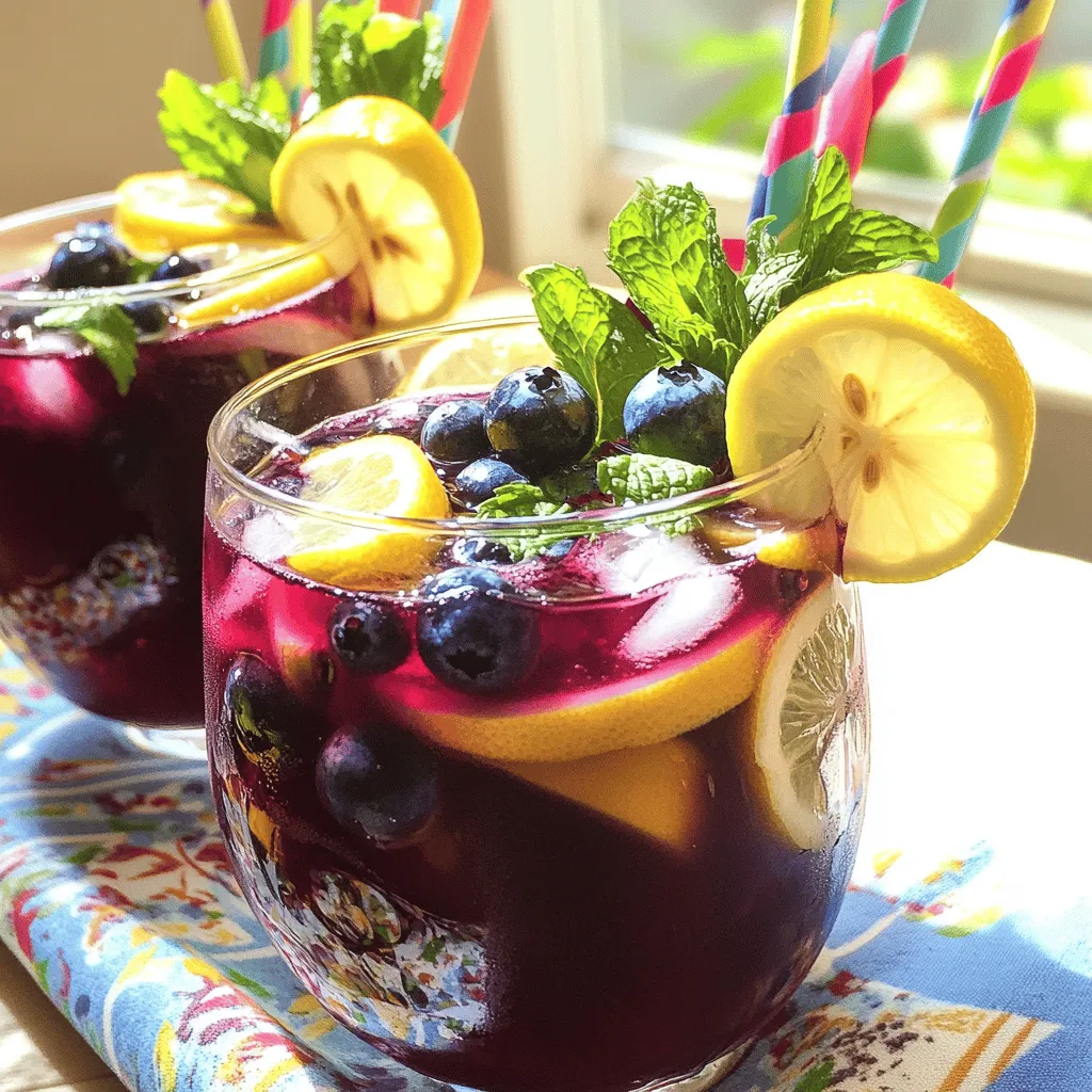 Blueberry Lemon Iced Tea Refreshing and Flavorful Brew