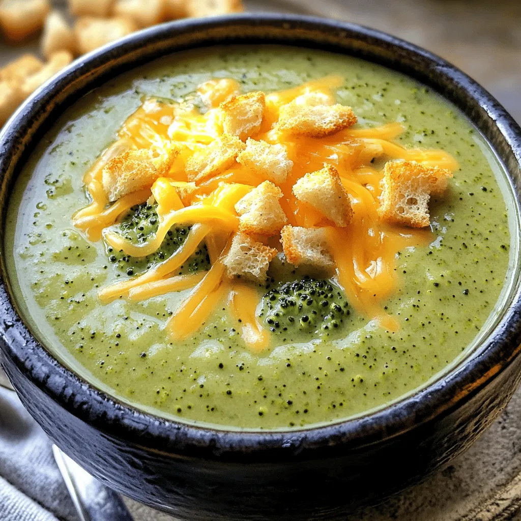 Broccoli Cheddar Soup Delicious and Easy Recipe