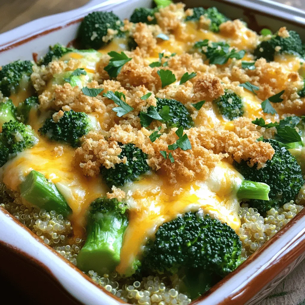 Broccoli Cheddar Quinoa Casserole Easy and Tasty Dish