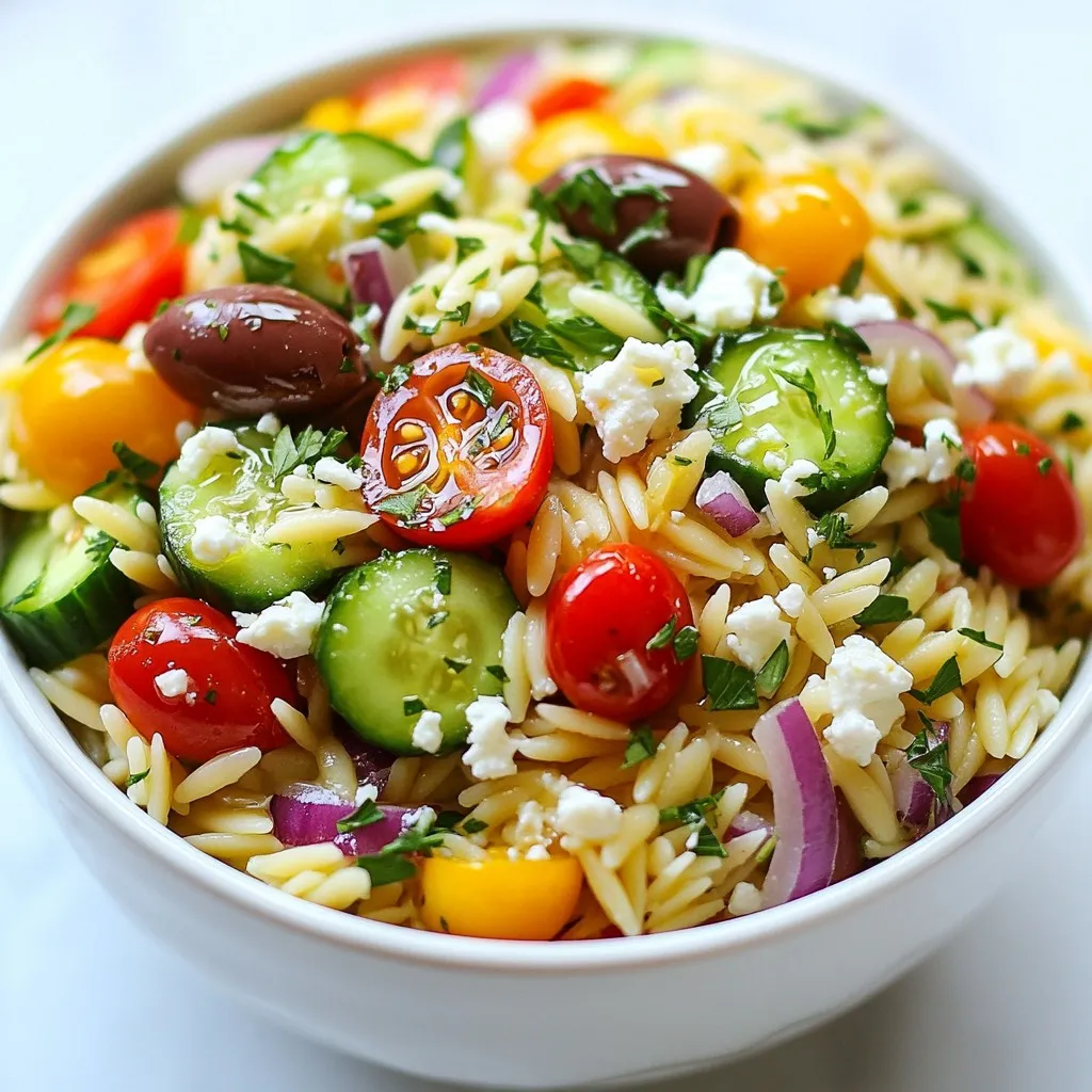 Greek Orzo Salad Fresh and Flavorful Delight
