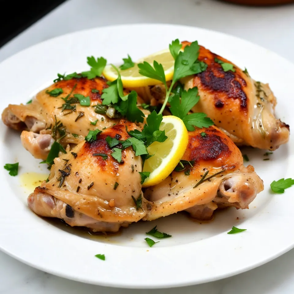 Lemon Herb Roasted Chicken Thighs Simple and Flavorful