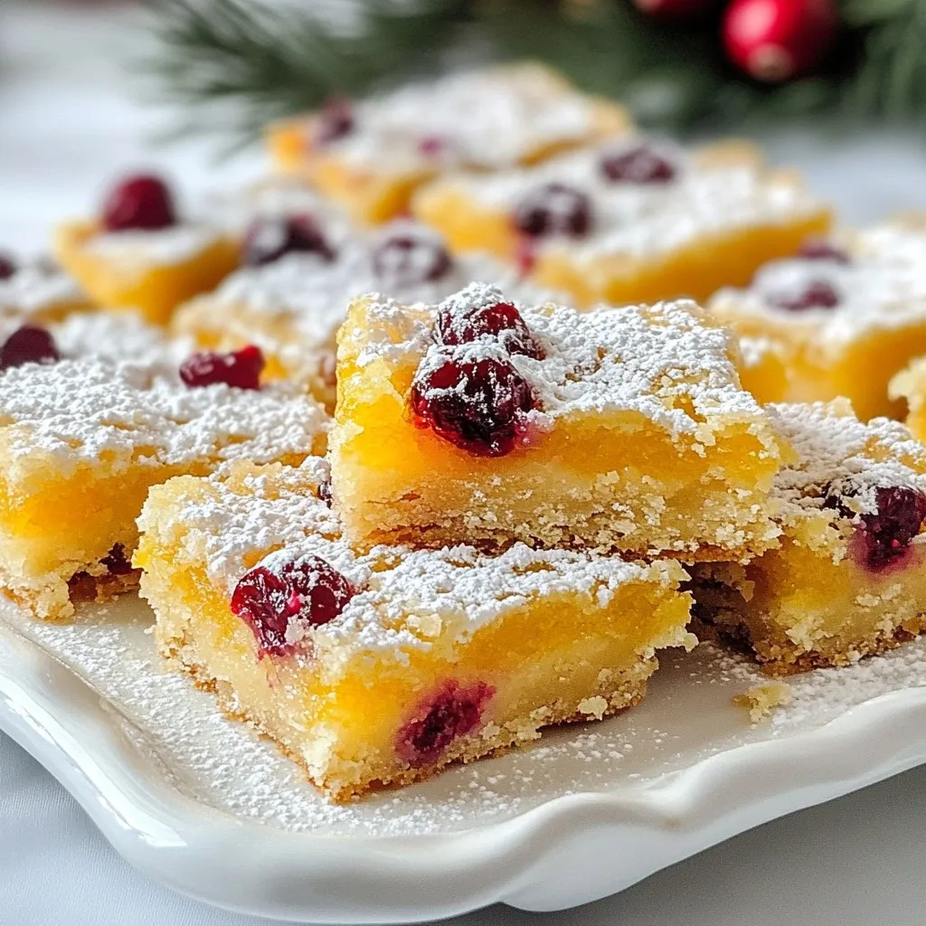 Cranberry Orange Shortbread Bars Simple and Tasty Treat