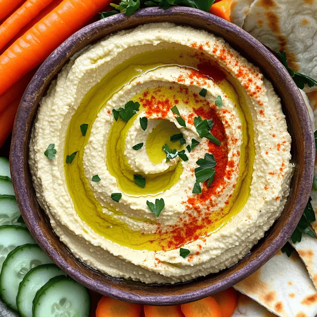 Lemon Garlic Hummus Simple and Flavorful Dip Recipe