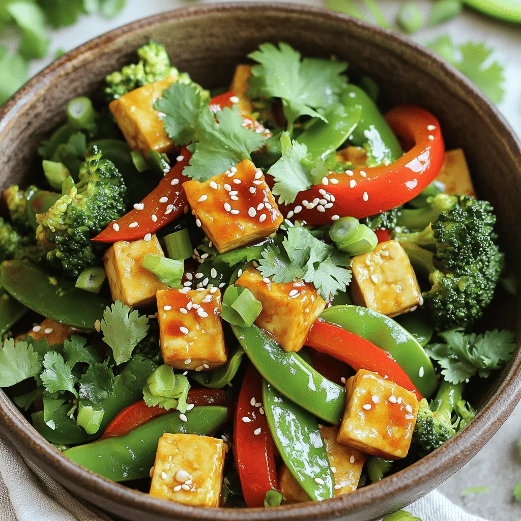 Sweet Chili Tofu Stir Fry Quick and Tasty Meal