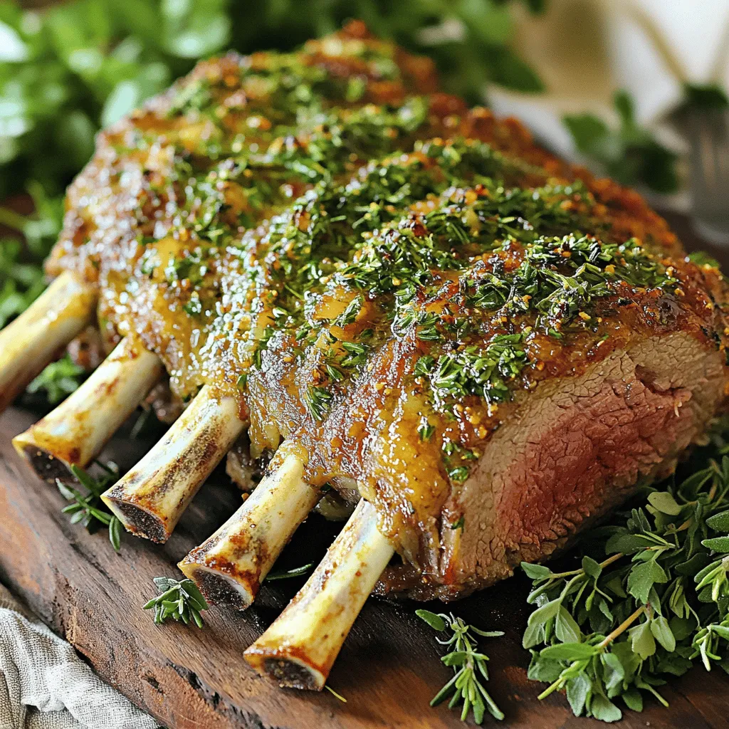 Herb-Crusted Rack of Lamb Delightful Flavor Recipe