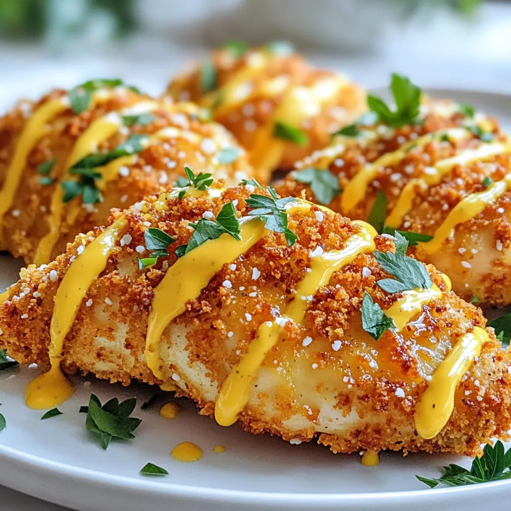 Honey Mustard Pretzel Chicken Crunchy and Tasty Meal
