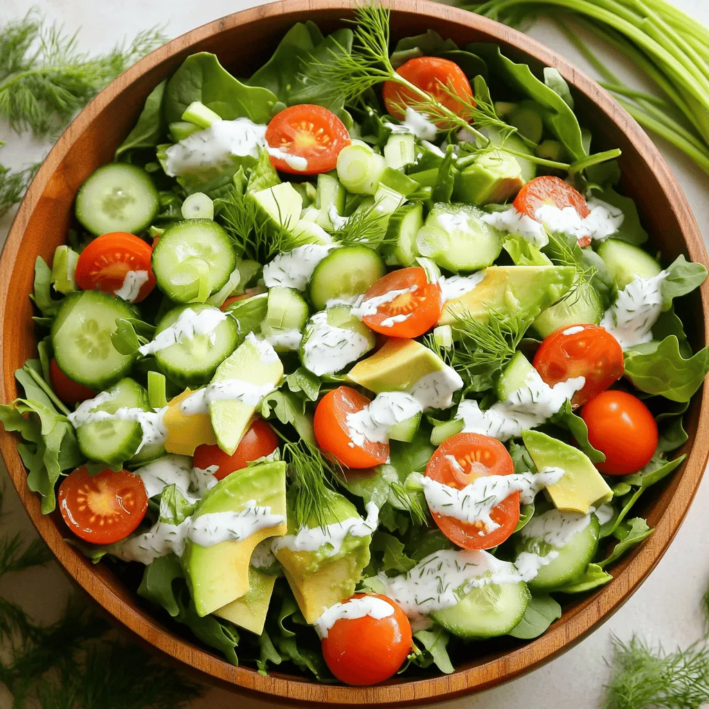 Simple Green Goddess Salad Vibrant and Fresh Delight