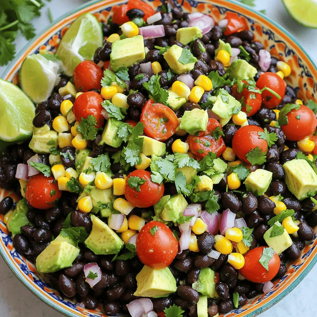 Fiesta Black Bean Corn Salad Easy Flavorful Dish