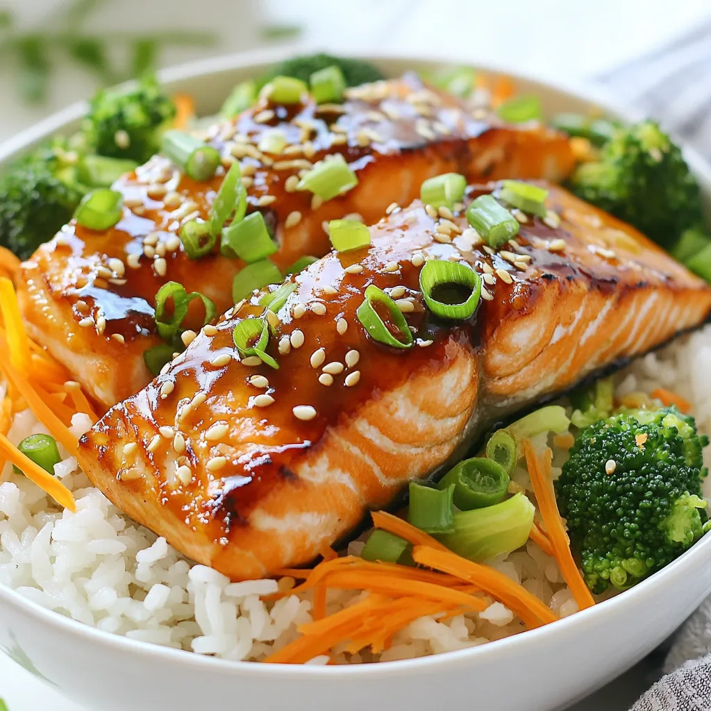 Teriyaki Salmon Rice Bowls Flavorful and Simple Meal