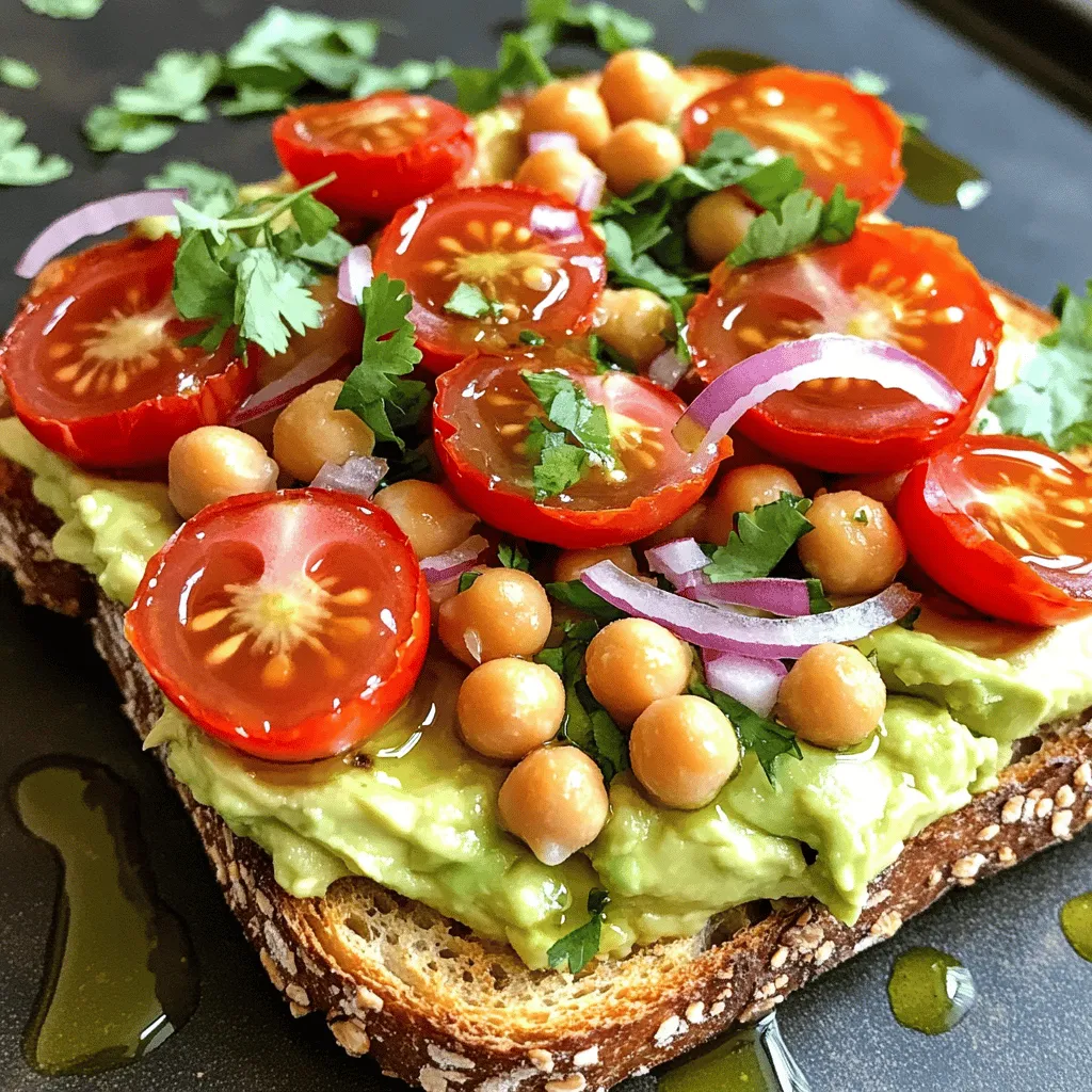 Chickpea Avocado Toast Fresh and Flavorful Delight