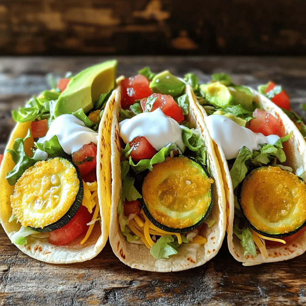 Crispy Zucchini Tacos Flavorful and Easy Recipe