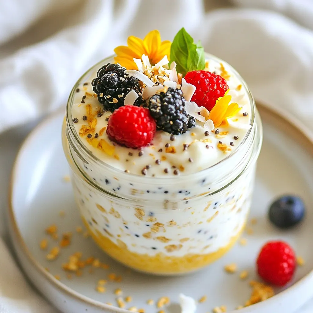 Berry Coconut Overnight Oats Simple and Tasty Recipe