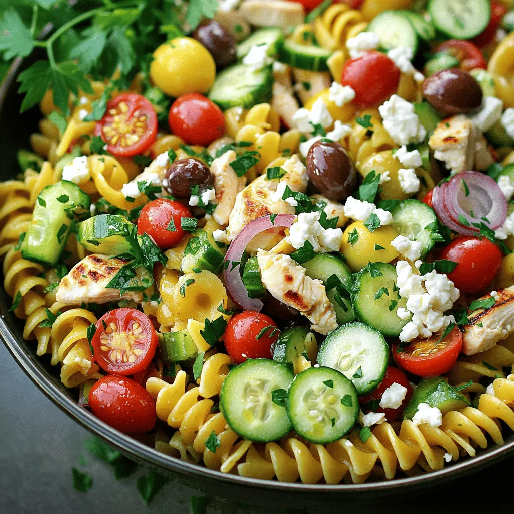Greek Chicken Pasta Salad Flavorful and Fresh Meal