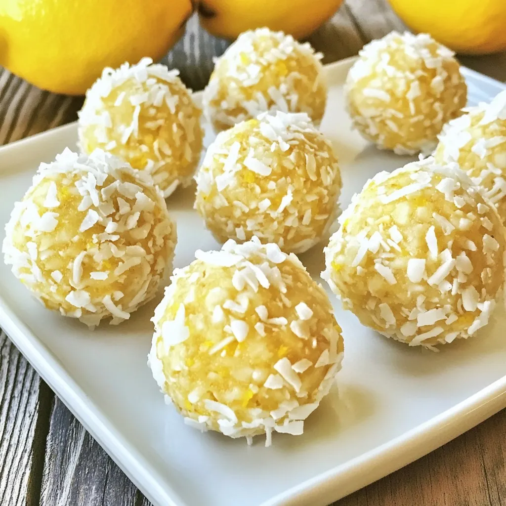 Lemon Coconut Energy Balls Simple Healthy Snack