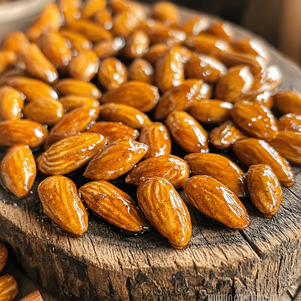 Maple Cinnamon Roasted Almonds Crunchy Snack Delight