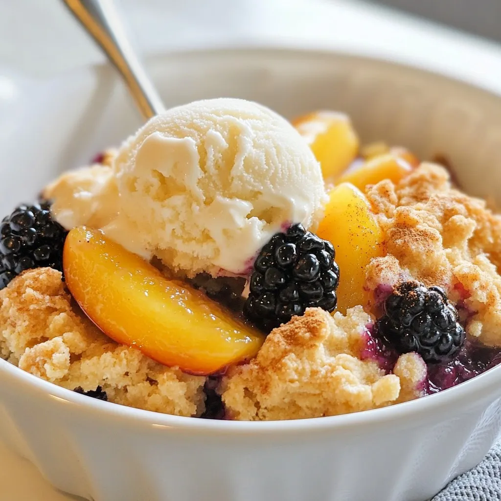 Blackberry Peach Cobbler Irresistible Dessert Delight
