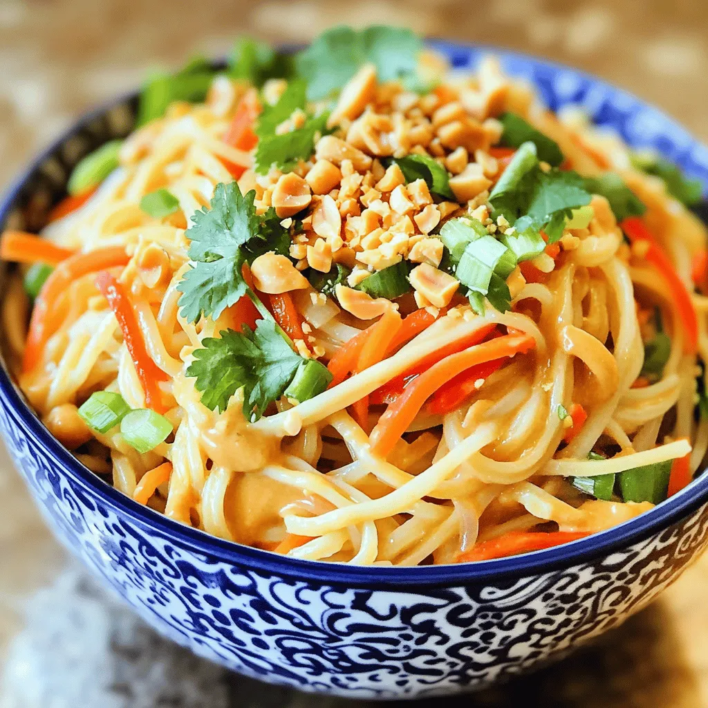 Easy Thai Peanut Noodles Simple and Flavorful Dish