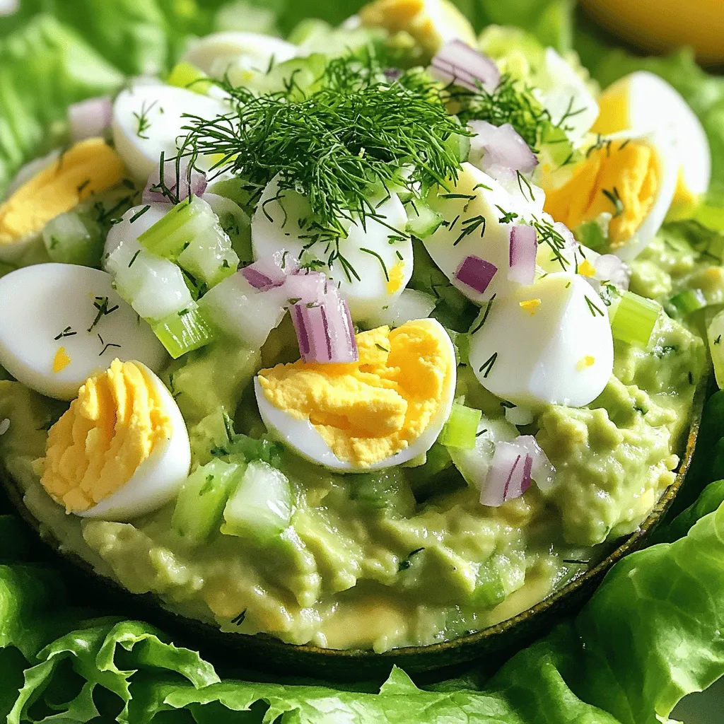 Avocado Egg Salad Creamy and Flavorful Dish