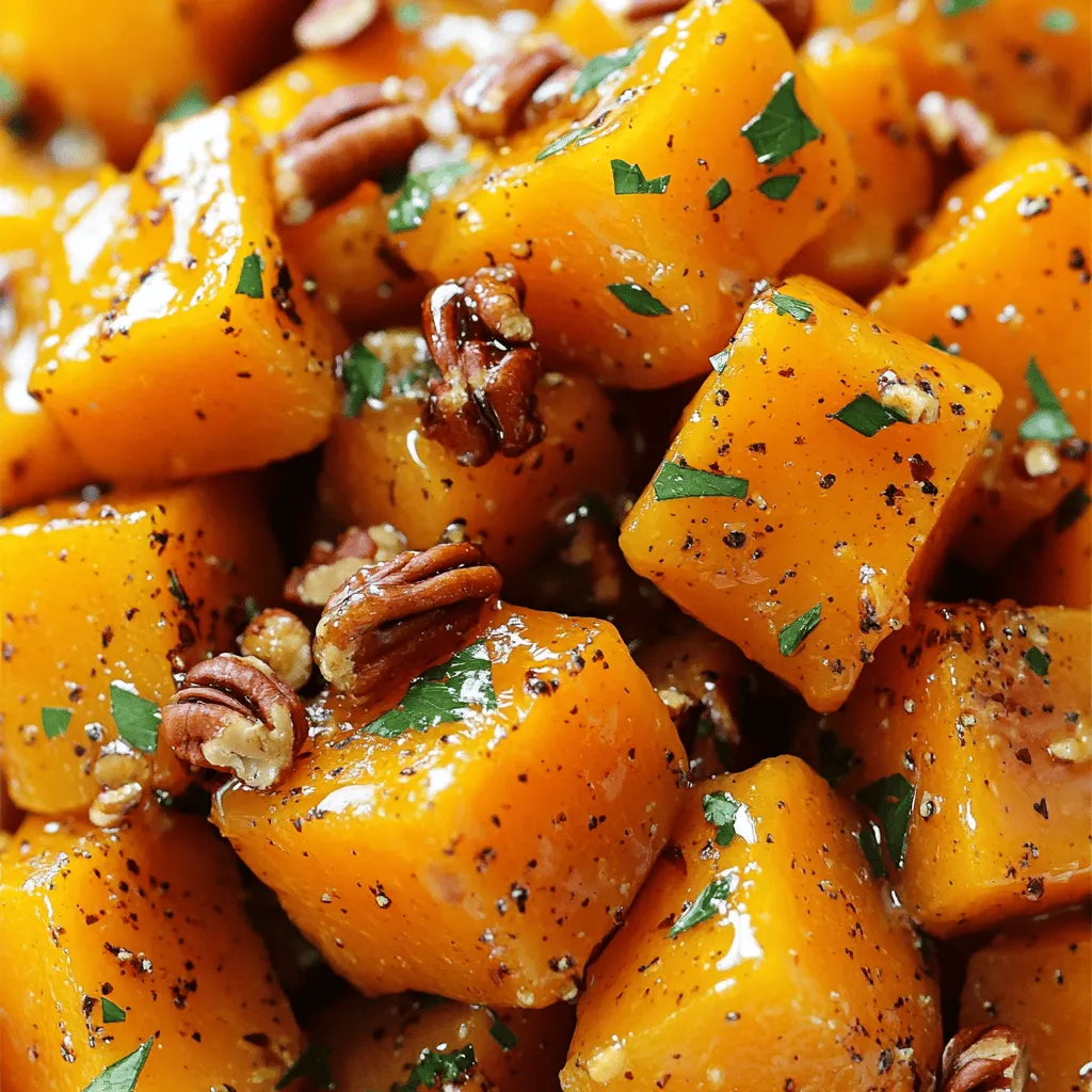 Maple Glazed Butternut Squash Tasty and Simple Recipe
