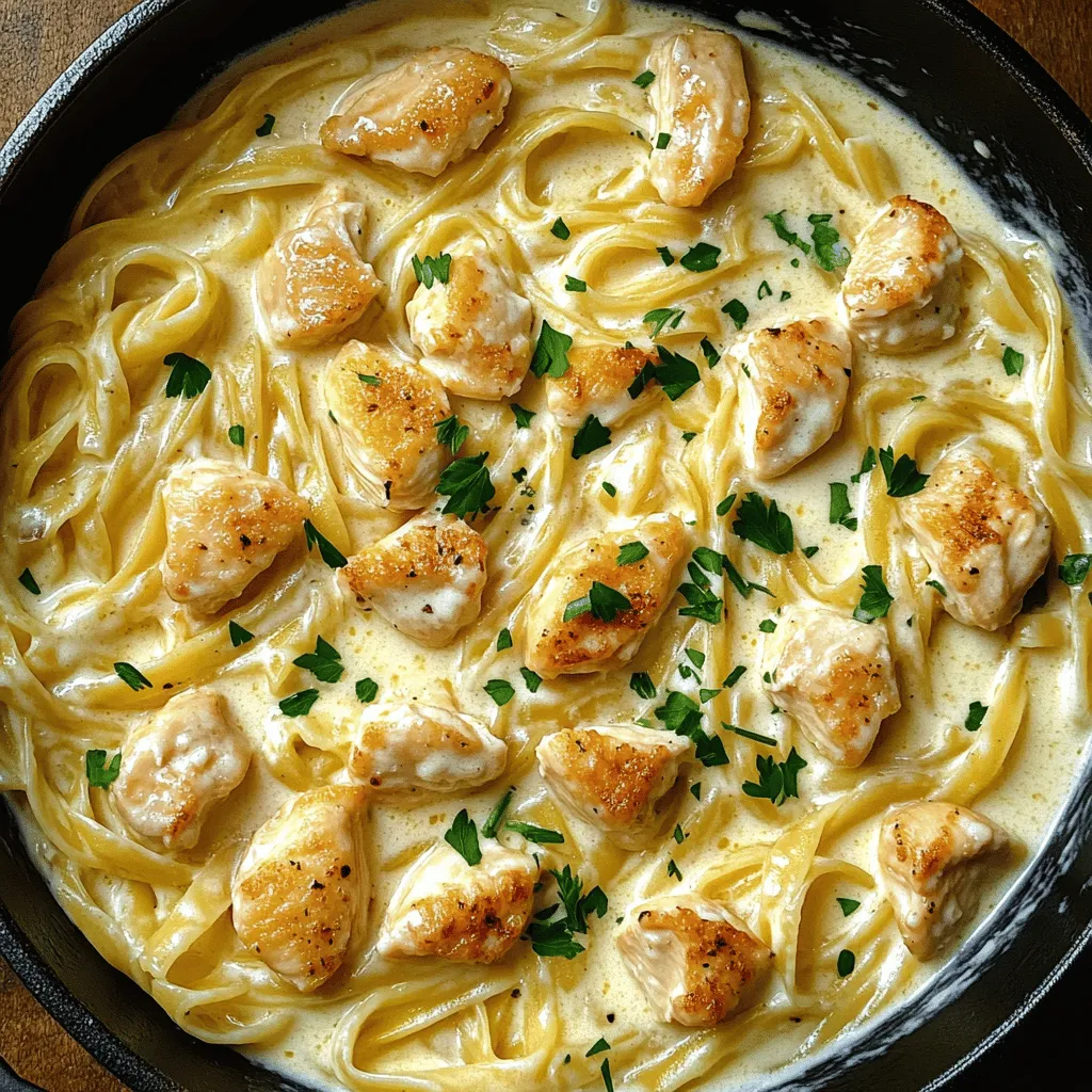 One Pot Chicken Alfredo Easy Creamy Comfort Meal